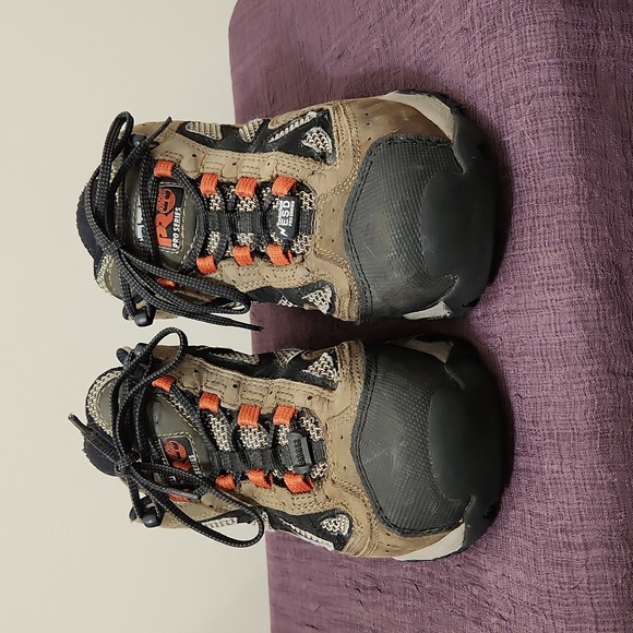 Timberland PRO Series Steel Toe Leather Hiking Shoes - Picture 2 of 4